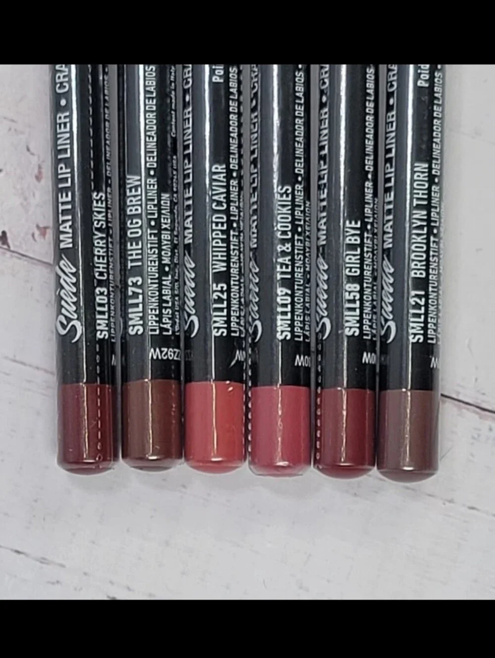 Nyx 6 Piece Suede Matte Lip Liner Bundle NEW!
